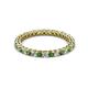 2 - Tiffany 2.00 mm Green Garnet and Lab Grown Diamond Eternity Band 