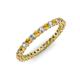 3 - Tiffany 2.00 mm Citrine and Lab Grown Diamond Eternity Band 