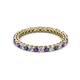 2 - Tiffany 2.00 mm Iolite and Lab Grown Diamond Eternity Band 