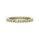 1 - Tiffany 2.00 mm Peridot and Lab Grown Diamond Eternity Band 