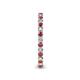 5 - Tiffany 2.00 mm Rhodolite Garnet and Lab Grown Diamond Eternity Band 