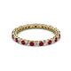 2 - Tiffany 2.00 mm Ruby and Lab Grown Diamond Eternity Band 