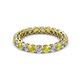 2 - Tiffany 2.80 mm Yellow Sapphire and Lab Grown Diamond Eternity Band 