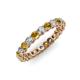 3 - Tiffany 2.80 mm Citrine and Lab Grown Diamond Eternity Band 