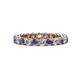 1 - Tiffany 2.80 mm Iolite and Lab Grown Diamond Eternity Band 