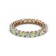 2 - Tiffany 2.80 mm Peridot and Lab Grown Diamond Eternity Band 