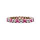 1 - Tiffany 2.80 mm Pink Sapphire and Lab Grown Diamond Eternity Band 