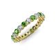 3 - Tiffany 2.80 mm Green Garnet and Lab Grown Diamond Eternity Band 