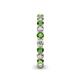 5 - Tiffany 2.80 mm Green Garnet and Lab Grown Diamond Eternity Band 