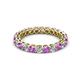 2 - Tiffany 2.80 mm Amethyst and Lab Grown Diamond Eternity Band 