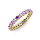 3 - Tiffany 2.80 mm Amethyst and Lab Grown Diamond Eternity Band 