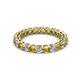 2 - Tiffany 2.80 mm Citrine and Lab Grown Diamond Eternity Band 