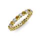 3 - Tiffany 2.80 mm Citrine and Lab Grown Diamond Eternity Band 