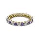 2 - Tiffany 2.80 mm Iolite and Lab Grown Diamond Eternity Band 