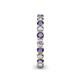 5 - Tiffany 2.80 mm Iolite and Lab Grown Diamond Eternity Band 