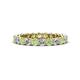 1 - Tiffany 2.80 mm Peridot and Lab Grown Diamond Eternity Band 