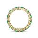 4 - Tiffany 2.80 mm Emerald and Lab Grown Diamond Eternity Band 