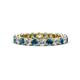 1 - Tiffany 2.80 mm Blue and White Lab Grown Diamond Eternity Band 