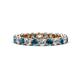 1 - Tiffany 2.80 mm Blue and White Lab Grown Diamond Eternity Band 