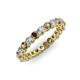 3 - Tiffany 2.80 mm Smoky Quartz and Lab Grown Diamond Eternity Band 