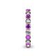 5 - Tiffany 3.00 mm Amethyst and Lab Grown Diamond Eternity Band 