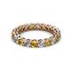 2 - Tiffany 3.00 mm Citrine and Lab Grown Diamond Eternity Band 