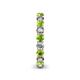 5 - Tiffany 3.00 mm Peridot and Lab Grown Diamond Eternity Band 