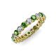 3 - Tiffany 3.00 mm Green Garnet and Lab Grown Diamond Eternity Band 