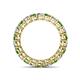 4 - Tiffany 3.00 mm Green Garnet and Lab Grown Diamond Eternity Band 