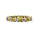 1 - Tiffany 3.00 mm Citrine and Lab Grown Diamond Eternity Band 