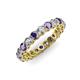 3 - Tiffany 3.00 mm Iolite and Lab Grown Diamond Eternity Band 