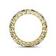 4 - Tiffany 3.00 mm Smoky Quartz and Lab Grown Diamond Eternity Band 