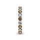 5 - Tiffany 3.00 mm Smoky Quartz and Lab Grown Diamond Eternity Band 