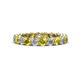 1 - Tiffany 3.00 mm Yellow and White Lab Grown Diamond Eternity Band 