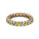 2 - Tiffany 3.00 mm Yellow and White Lab Grown Diamond Eternity Band 