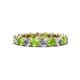 1 - Tiffany 3.40 mm Peridot and Lab Grown Diamond Eternity Band 