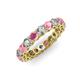 3 - Tiffany 3.40 mm Rhodolite Garnet and Lab Grown Diamond Eternity Band 