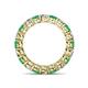 4 - Tiffany 3.40 mm Emerald and Lab Grown Diamond Eternity Band 