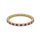 2 - Ellen 1.70 mm Ruby and Lab Grown Diamond Eternity Band 