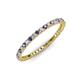 3 - Ellen 1.70 mm Iolite and Lab Grown Diamond Eternity Band 