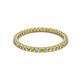 2 - Ellen 1.70 mm Yellow and White Diamond Eternity Band 