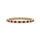 1 - Ellen 1.70 mm Ruby and Lab Grown Diamond Eternity Band 