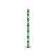 5 - Ellen 1.70 mm Emerald and Lab Grown Diamond Eternity Band 