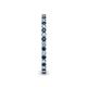 5 - Ellen 1.70 mm Blue and White Diamond Eternity Band 