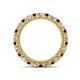 4 - Ellen 2.70 mm Ruby and Lab Grown Diamond Eternity Band 