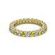 2 - Ellen 2.70 mm Yellow Diamond and White Lab Grown Diamond Eternity Band 