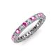 3 - Ellen 2.70 mm Pink Sapphire and Lab Grown Diamond Eternity Band 