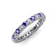 3 - Ellen 2.70 mm Tanzanite and Lab Grown Diamond Eternity Band 