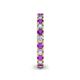 5 - Ellen 2.70 mm Amethyst and Lab Grown Diamond Eternity Band 