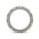 4 - Ellen 2.70 mm Citrine and Lab Grown Diamond Eternity Band 